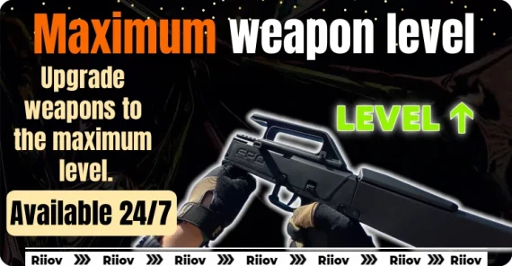 Upgrade weapons to the maximum level.